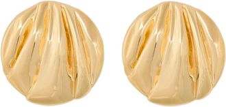 Chlo&eacute; The Chlo&eacute; Pleats Clip-on Drop Earrings - Gold - One Size