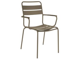 Schaffner Metall-Lattenstuhl Glarus mit Armlehne