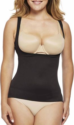Naomi & Nicole Unbelievable Comfort Open-Bust Shaping Tank In Black