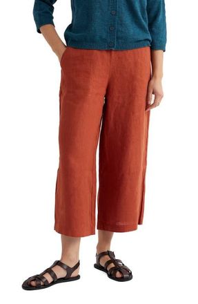 Seasalt Cornwall Merrivale Linen Culottes in Oar at Nordstrom, Size 16 Us