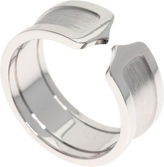 Cartier White Gold White Gold (18K) Band Ring (Pre-Owned)