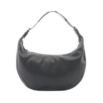 Dior Pre-owned Mesh Leather Shoulder Bag - Dames - Pre-owned - Zwart - Maat: ONE Size Leer