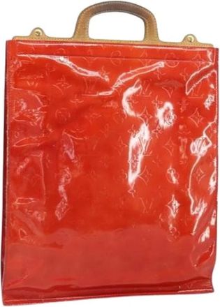 Louis Vuitton Pre-owned Tote Bags, female, Red, Size: ONE SIZE Pre-owned Vintage Patent Leather Tote Bag