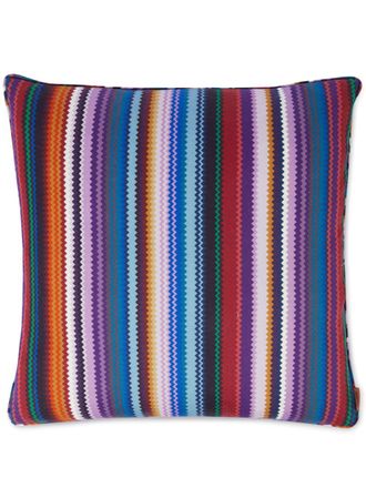 Missoni Home Shanghai zigzag wool cushion (40cm) - unisex - Wool - One Size - Metallic