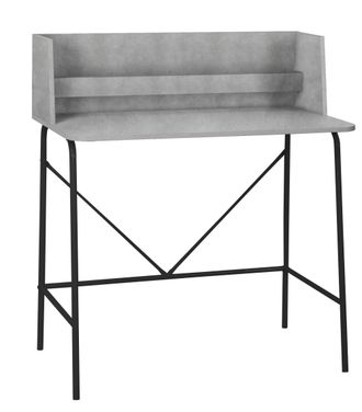 Nordlys Escritorio estilo industrial en acero y madera gris