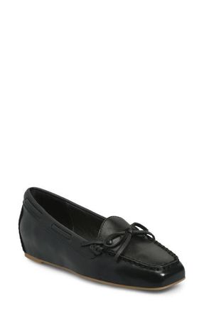 S&ouml;fft Pam Boat Shoe Loafer in Black at Nordstrom, Size 7.5