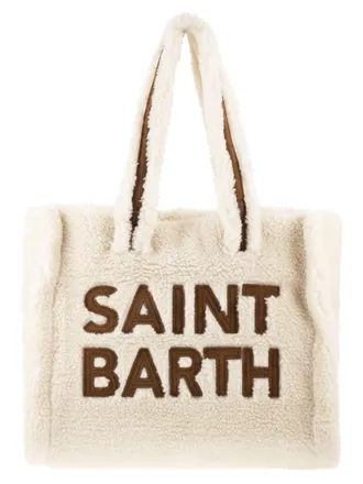 MC2 Saint Barth Colette Teddy Sherpa handtas met logo