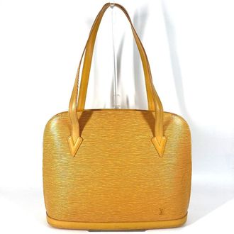 Louis Vuitton Epi Yellow Epi Leather Shoulder Bag Tote Bag (Pre-Owned)
