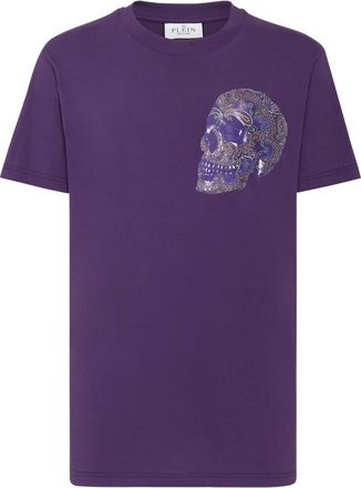 Philipp Plein Heren, Tops, Paars, Maat: 2XL Katoen