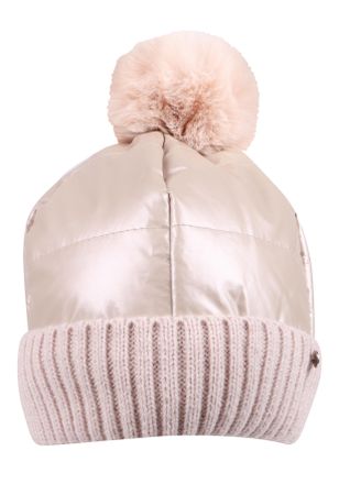 Capelli Strickm&uuml;tze CAPELLI NEW YORK, Damen, beige (cream), Obermaterial: 100% Polyacryl. Futter: 100% Polyester, M&uuml;tzen Strickm&uuml;tze, gl&auml;nzende, mit Umschlag