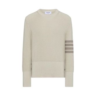 Thom Browne Heren, Truien, Beige, Maat: 2XL Katoen