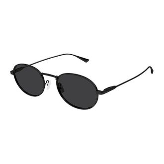 Saint Laurent SL799001 Oval Metal Frame Sunglasses - Black