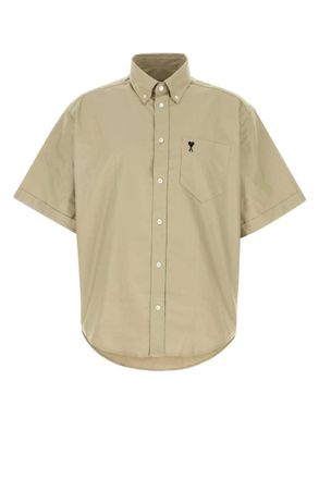 Ami Khaki Green Oxford Shirt
