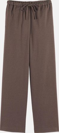 La Redoute Collections Wijde broek met strepen en elastische tailleband