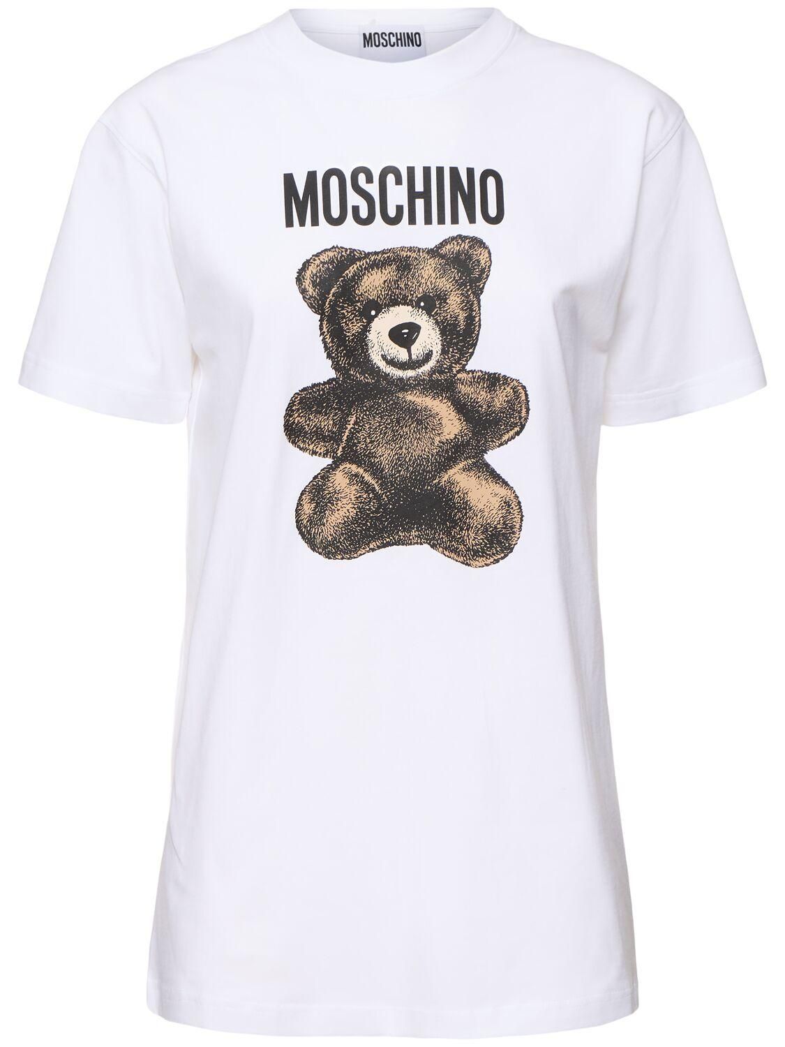 Tシャツ・カットソー MOSCHINO Women Tops 071604403888 White Women's Moschino T-Shirts − Sale: up to −85% | Stylight