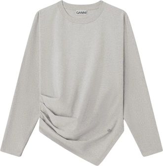 Ganni Mujer, Camisetas, Gris, Talla: L