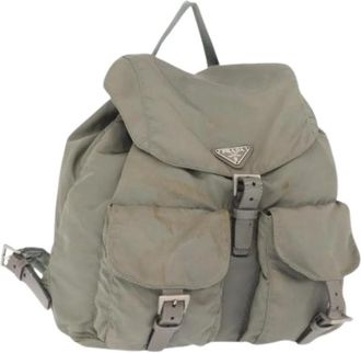 Prada Pre-owned Backpacks, female, Gray, Size: ONE SIZE Pre-owned Vintage Backpack