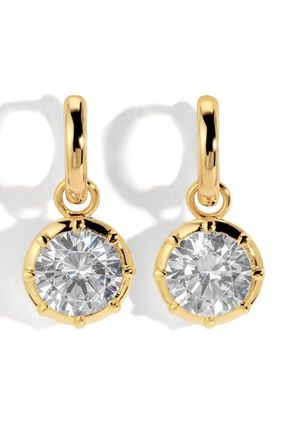 Lili Claspe Grande Celeste Charm Huggie Hoop Earrings in Gold at Nordstrom