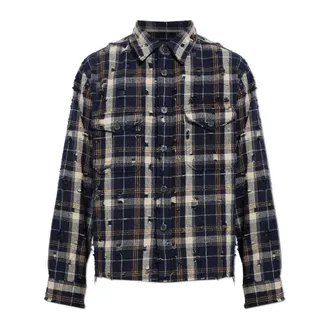 AllSaints Heren, Overhemden, Blauw, Maat: M Wol