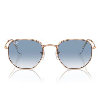 Ray-Ban Sunglasses Rb3548 92023 F Hexagonal Gold/Blue Unisex