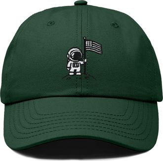 Dalix Moon Mission Dad Cap in Dark Green at Nordstrom