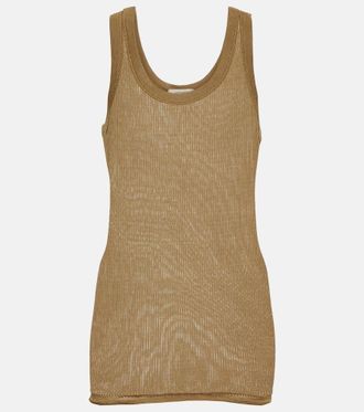 Christophe Lemaire Tank top in jersey di seta