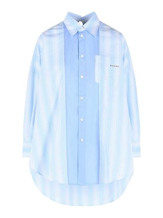 Marni Light Blue Cotton Poplin Shirt