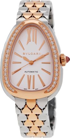 Bulgari Serpenti Seduttori Diamond White Opaline Dial Ladies Watch 104058
