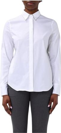 Brunello Cucinelli Camisa Blanca de Popelina con Detalle de Cadena - Blouses & Shirts - Mujer - Blanco - L