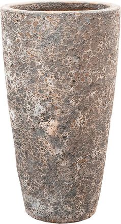 Baq Grosser, hochwertiger In-/Outdoor Blumentopf Lava Partner Straight ø 35/ H 65 cm - Rust Metal