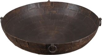 Biscottini International Antiguo Contenedor De Hierro Forjado