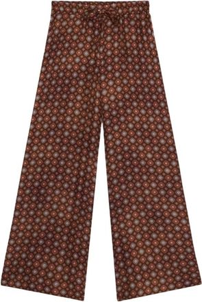 Pierre-Louis Mascia Dames, Broeken, Bruin, Maat: XL Zijde