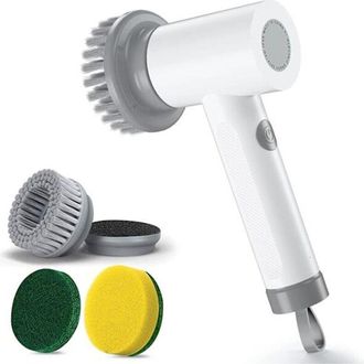 OEM Brosse De Nettoyage Electrique - 2 Vitesses - Autonomie 100 Min - Etanche Ipx5 - 3 T&ecirc;tes Interchangeables - 344 G