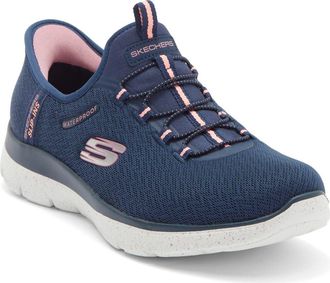 Skechers Waterproof Slip-On Sneaker in Navy at Nordstrom Rack, Size 6.5
