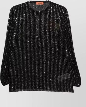 Missoni sequin-embellished cutout blouse