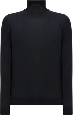 Gran Sasso Jersey de Cuello Alto Texturizado - Knitwear - Hombre - Azul - XL