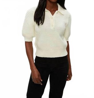 Michael Stars Marley Popover Sweater Top In Cream