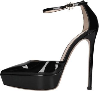 Gianvito Rossi Kasia Vern - Dames - Pumps - Zwart - 37 1/2 EU - Leer - Schoenen