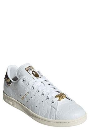 adidas x BAPE Stan Smith Sneaker in White at Nordstrom Rack, Size 5