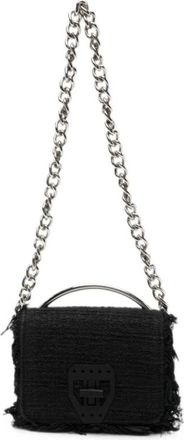 Msgm Boucl&eacute; Vouwbare Handtas - Dames - Handtassen - Zwart - ONE Size - Tassen