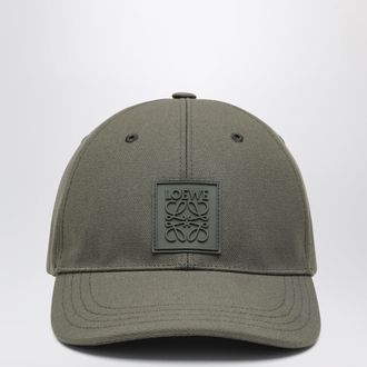 Loewe Khaki green hat with Anagram logo