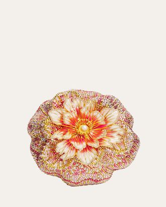 Judith Leiber Magnolia Crystal Clutch Bag