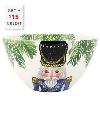 Vietri Vietri Nutcrackers Deep Serving Bowl With $16 Credit