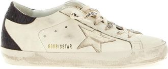 Golden Goose Maroon Lace Up Sneakers
