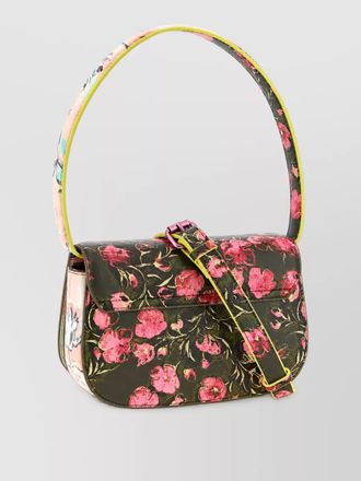 Diesel 1dr floral-print clutch bag