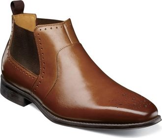 Stacy Adams Mens Perrin Chelsea Mid Boots In Congnac