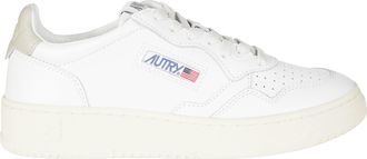 Autry White Medalist Low Leather Sneakers
