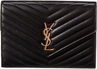 Saint Laurent Cassandre Leather Pouch