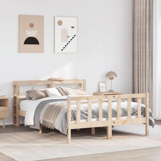 vidaXL Estructura De Cama Sin Colch&oacute;n Madera Maciza De Pino 160x200 Cm Vidaxl