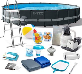 OEM Piscina De Jard&iacute;n Con Estructura De 610 X 122 Cm 17 En 1 Intex 26334